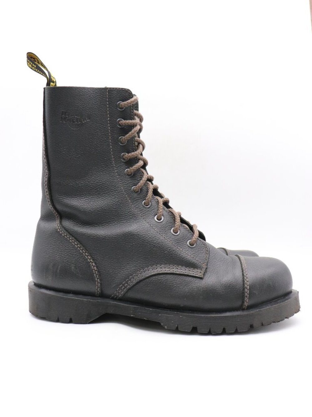 Doc Dr. Martens Ryan Men's Size 13 Black Pebbled Leather Lace Up Combat Boots